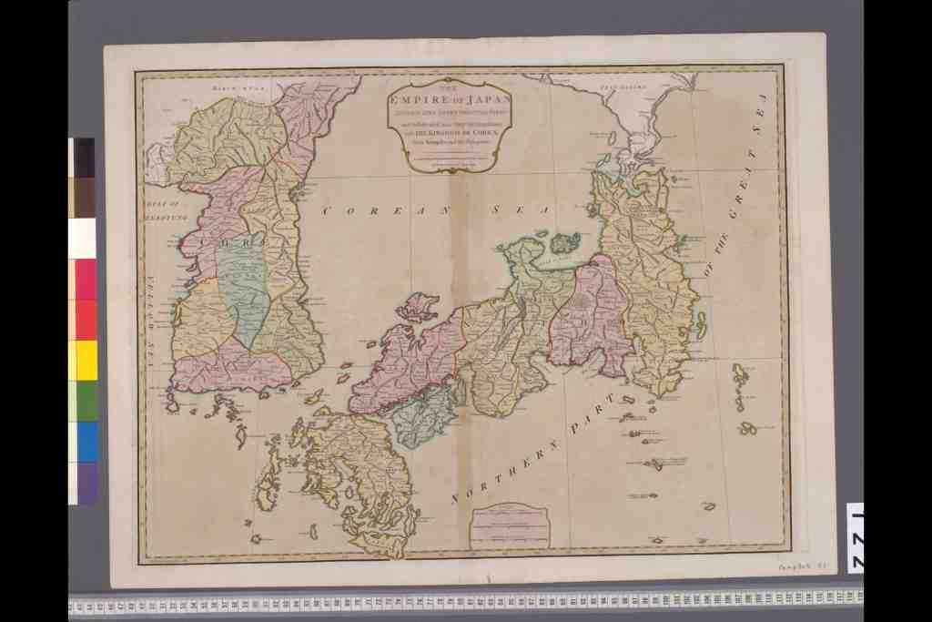 収集品 稀少 古地図 1776年 サンティニ 「日本図 Du Japon」大判-