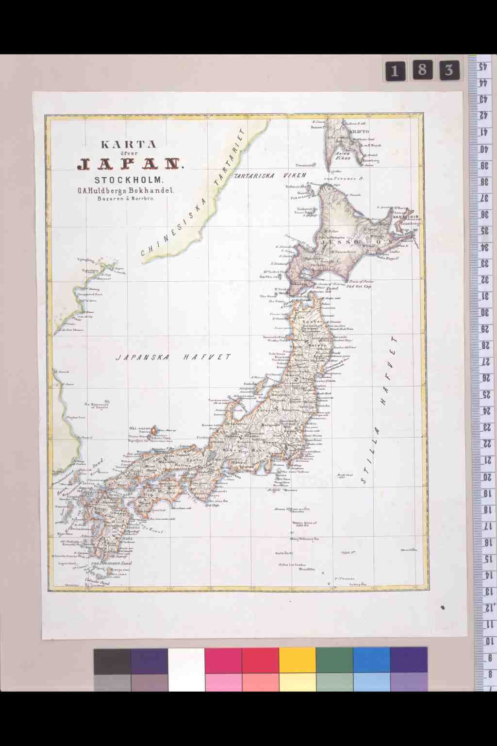 収集品 稀少 古地図 1776年 サンティニ 「日本図 Du Japon」大判-